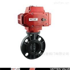 D971電動PVC塑料蝶閥 電動塑料排污閥