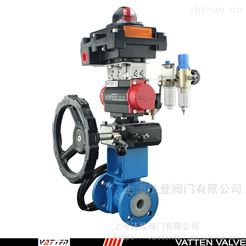 VT2BDF33A全襯氟氣動球閥 化學廢水廢氣排放(fàng)球閥